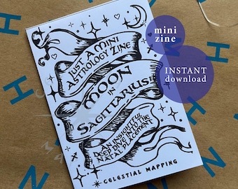 Moon in Sagittarius Astrology Mini Zine (Digital Download)