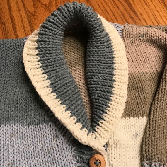 shawl collar sweater baby boy