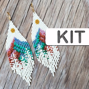Seed Bead Earring Kit, MOUNTAIN SAMHRADH Seed Bead Earring Kit, Fringe Earrings