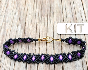 NIGHT ROVE Beaded Bracelet Kit, DIY Bead Weaving kit