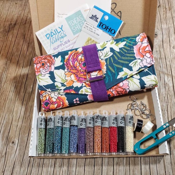 Camellias Beginners Beading Clutch Kit