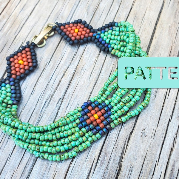 Picasso Summer Bracelet Bead Pattern PDF