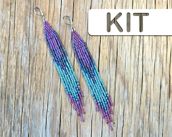 Adult Craft Kit: Mermaid Apex Daily Brick Stitch Earring (Beginner Beading Kit)