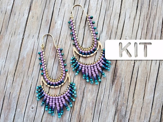 Earrings making kit, Diy hoop earrings, Jewelry beading kit