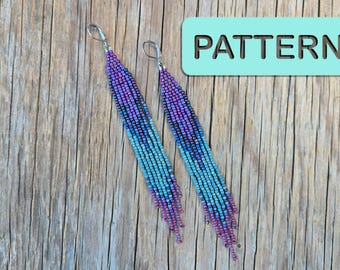 DIY Perlenohrring: Meerjungfrau Apex Brick Stitch Ohrring (DIY Perlen PDF)