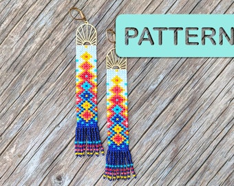 Friendship Tapestry Fringe Earring Pattern PDF