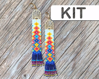 SUMMER FRIENDSHIP Tapestry Beaded Earring Kit, Adult DIY craft kit