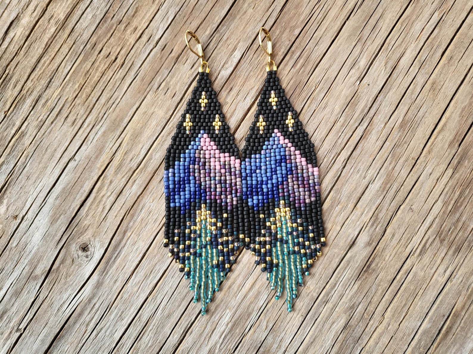 CITY of STARLIGHT Velaris and Ramiel Beaded Fringe Earrings - Etsy