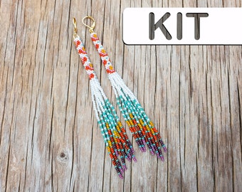 VINTAGE BLOOM WILLOW Fringe Earring Kit, Diy Bead Earring Kit