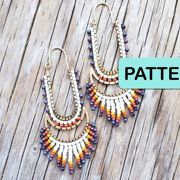 Morning Spark Bead Earring Pattern PDF