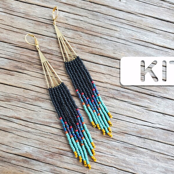 Seed Bead Earring Kit Etsy