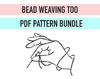 Paquete de pendientes con cuentas Woven Too (patrones de cuentas pequeñas para hacer tú mismo en PDF)