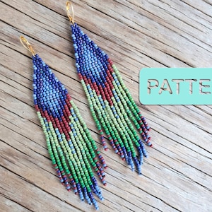 Seasons Winter Bead Earring Pattern PDF
