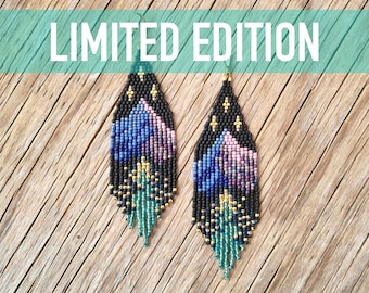 CITY of STARLIGHT Velaris and Ramiel Beaded Fringe Earrings
