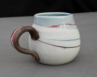 Marbled stoneware mug