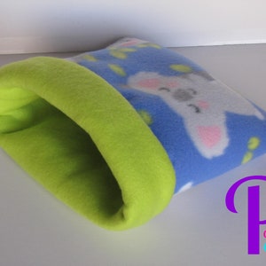 Snuggle Sack, Cuddle Sack, Cozy Sack, Guinea Pig Snuggle Sack, Hedgehog Snuggle Sack | Koala with Lime