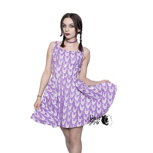 Bunny cotton harajuku dress - xs size - gothic pastel decora