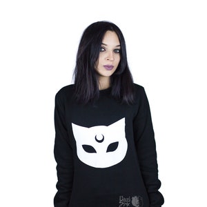 Sudadera Gótica Con Orejas De Gato Sin Tirantes Sudadera Gótica Con Orejas De Gato Sin Tirantes