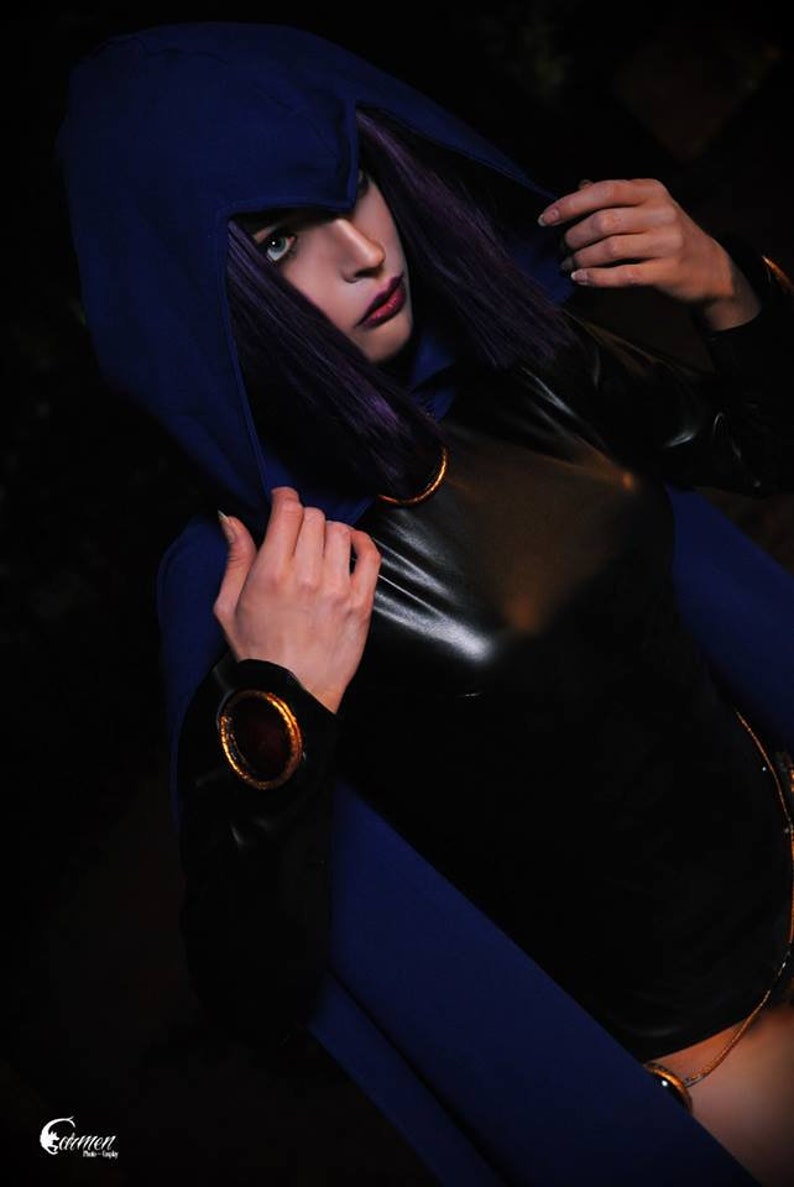 Raven cosplay cape teen titans raven COLOURS custom individual high quality costume cloack mantle image 5