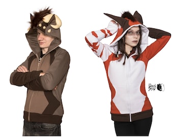 CUSTOM Fury Hoodie for Your Own Fursona Individual Furry Etsy