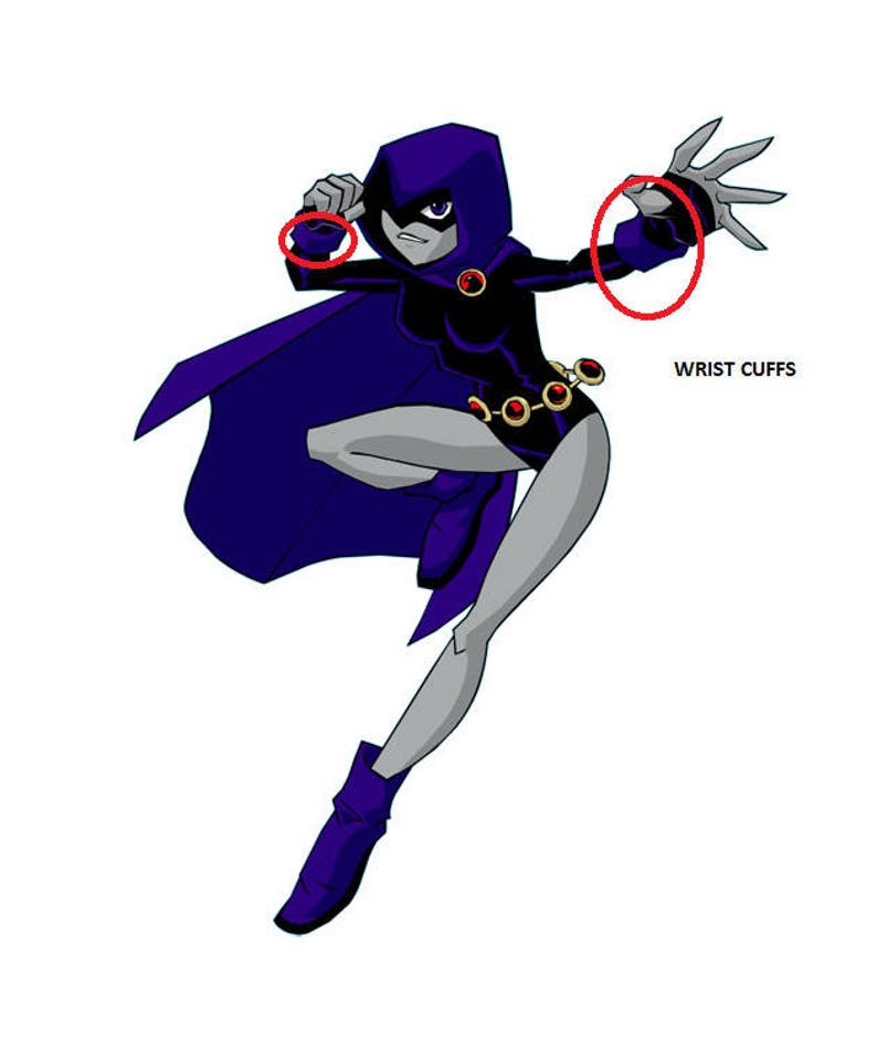 Raven cosplay cape teen titans raven COLOURS custom individual high quality costume cloack mantle image 8