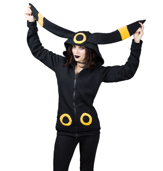 Eeveelution Hoodie DARK TYPE Female Jacket Etsy UK