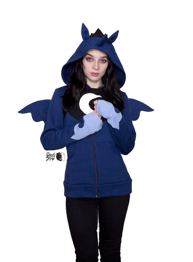 Luna hoodie - Male of Female - pony brony shops cosplay