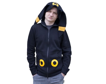 Eeveelution hoodie - Night - male - cosplay, costume, dark