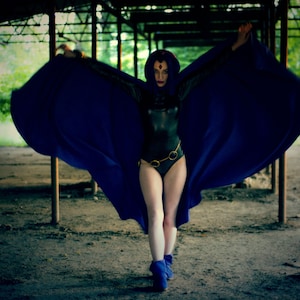 Raven cosplay cape teen titans raven COLOURS custom individual high quality costume cloack mantle image 4