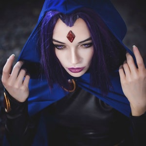 Raven cosplay cape teen titans raven COLOURS custom individual high quality costume cloack mantle image 6