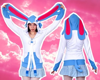 Eeveelution - shiny LOVE - MALE or FEMALE cut - jacket cosplay costume