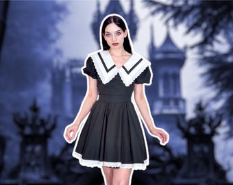 Wednesday - Goth Cotton Dress