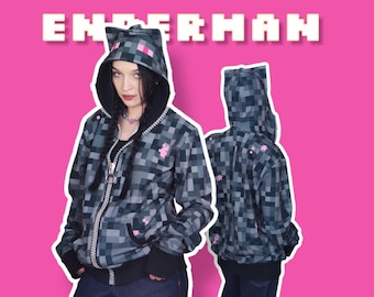 Minecraft Enderman Hoodie Male or Female Cut