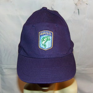 Bass Hat Bass Embroidered Bass Fishing Hat From the 1990's Vintage Find Low & Fast Shipping