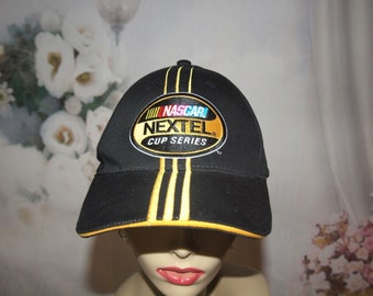 Vintage NASCAR Nextel Cup Series Black Adjustable Hat Baseball Cap