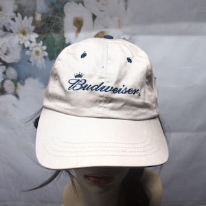 VTG Budweiser Khaki Cap/Hat Embroidered Logo Official Anheuser-Busch 2005 Unisex