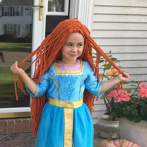Merida wig for child top