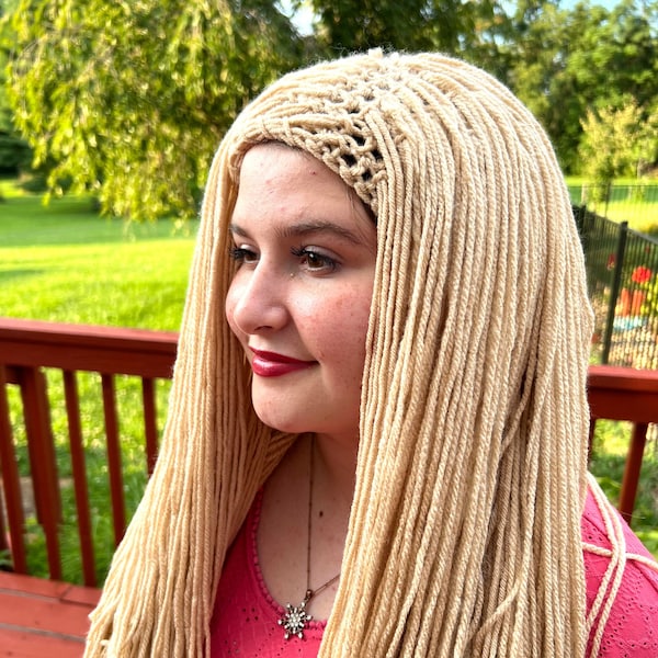 Barbie Wig, Blonde Wig, Blond wig, blonde hair, blond hair, wig with bangs, side part, middle part, hippie, any color or length