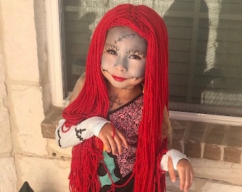 red yarn wig sally
