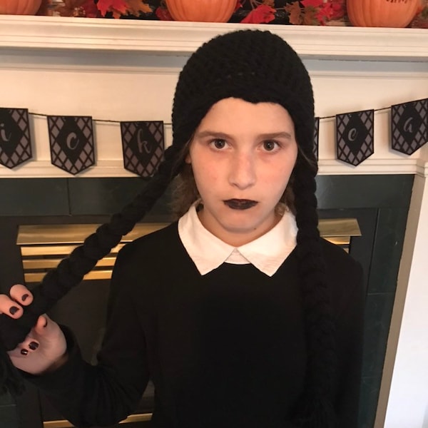 Wednesday Addams Wig With Bangs - Etsy Canada