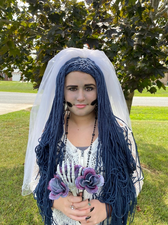 Blue wig corpse bride cheap