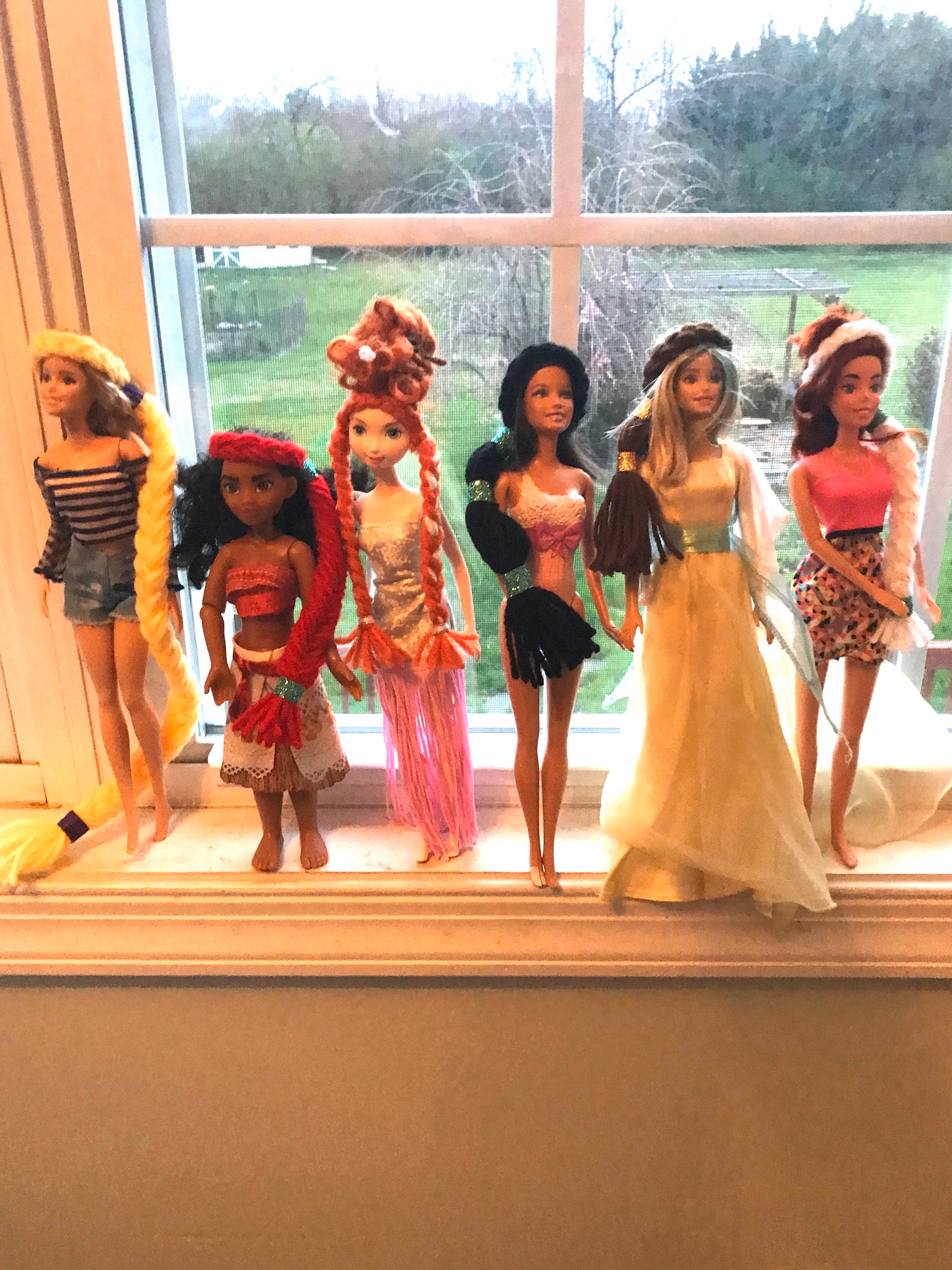 Barbie wigs 3 Princess wigs for Barbie Dolls Doll wigs Pick | Etsy