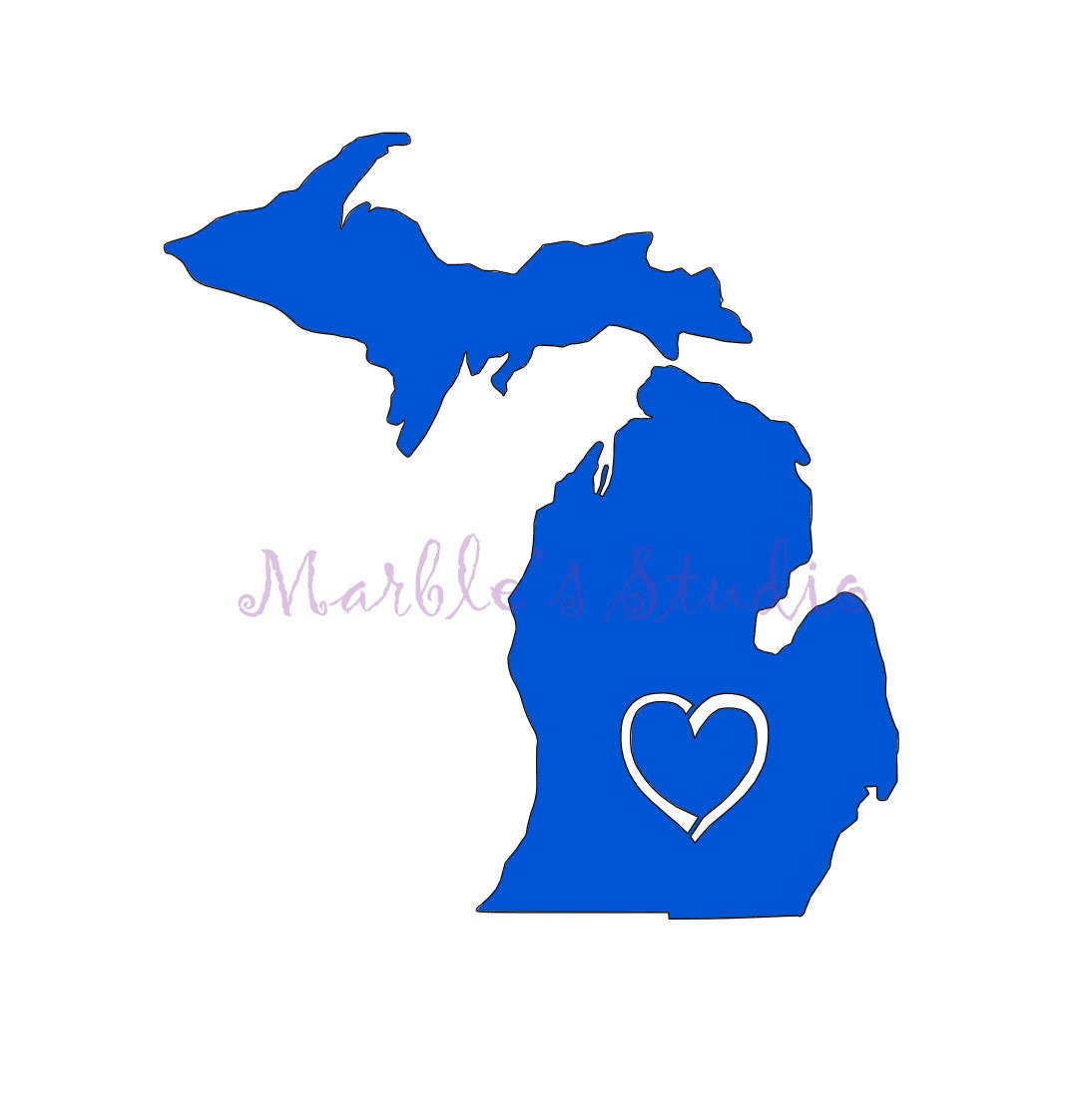 Michigan SVG – DXF - PNG Cut File - Etsy