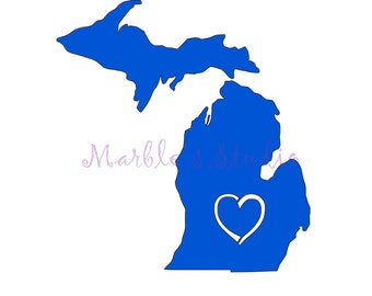 Michigan SVG – DXF - PNG cut file