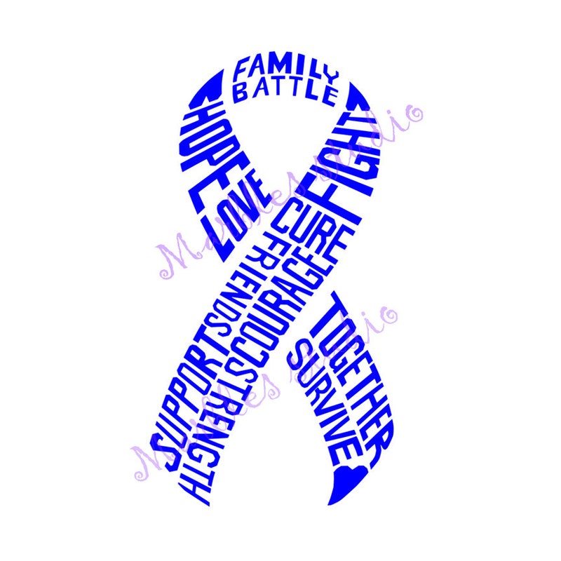 Cancer Ribbon - Etsy