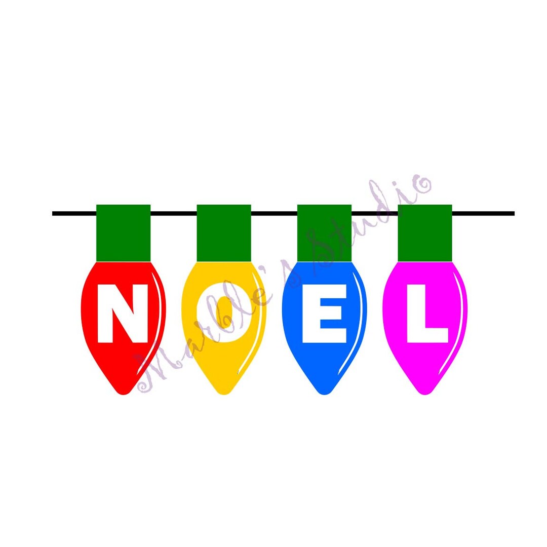 NOEL Christmas Lights Etsy