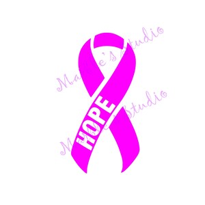 Breast Cancer Ribbon - Hope