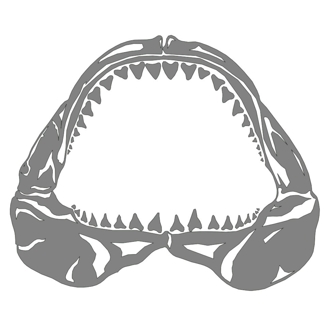 Shark Jaw SVG, DXF, PNG Cut File - Etsy