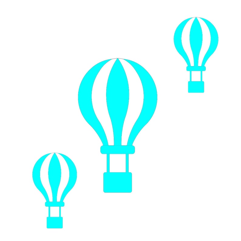 Download Hot Air Balloon SVG PNG DXF cut file | Etsy