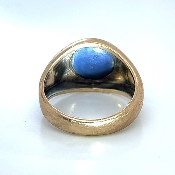 10K Yellow Gold Star Sapphire Ring - Circa 1960's - image 8
